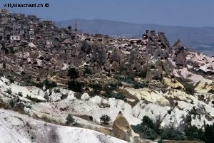 Turquie, Kapadokya, Göreme. Région historique. Juillet 1988 © Willy Blanchard