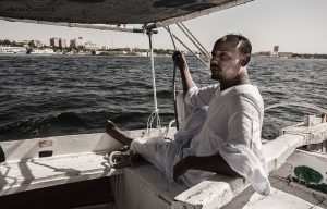 Égypte, Assouan. Felouque sur le Nil. 16 septembre 2014 © Willy Blanchard
