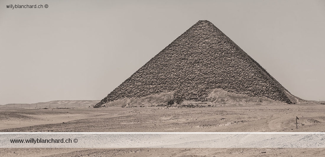 Égypte, Dahchour, pyramide rouge. 7 septembre 2014 © Willy Blanchard
