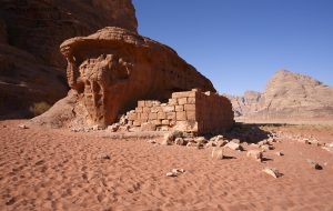 Jordanie, Wadi Ramm. Maison de Lawrence d'Arabie. 22 septembre 2009 © Willy Blanchard