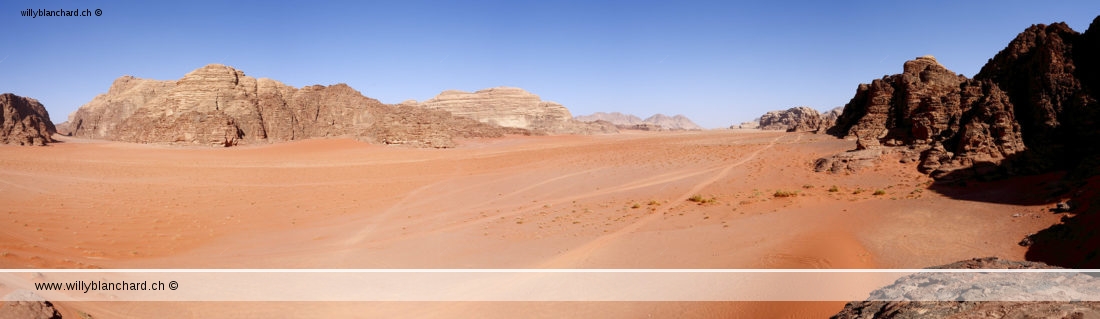 Jordanie, Wadi Rum. Panorama. 22 septembre 2009 © Willy Blanchard