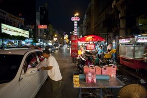 Thaïlande, Bangkok de nuit. Chinatown. Néon. 5 septembre 2011 © Willy Blanchard