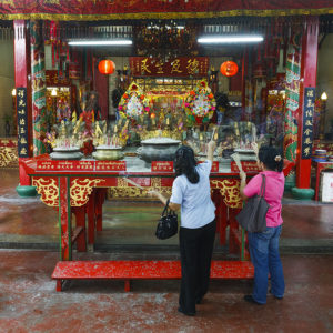 Thaïlande, Bangkok, Chinatown. Sanctuaire Leng Buai Ia Shrine. 6 septembre 2011 © Willy Blanchard