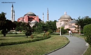 Turquie, Istanbul, basilique Sainte-Sophie. Juillet 1988 © Willy Blanchard