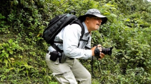 Guatemala, Baja Verapaz. À la recherche du Predator. Autoportrait. Copie écran du clip. 27 septembre 2010 © Willy Blanchard