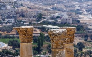 Jordanie. Ancienne cité romaine de Jérash. Temple de Zeus. 12 septembre 2009 © Willy Blanchard