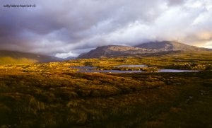 Écosse, Highlands, paysage. Septembre 1993