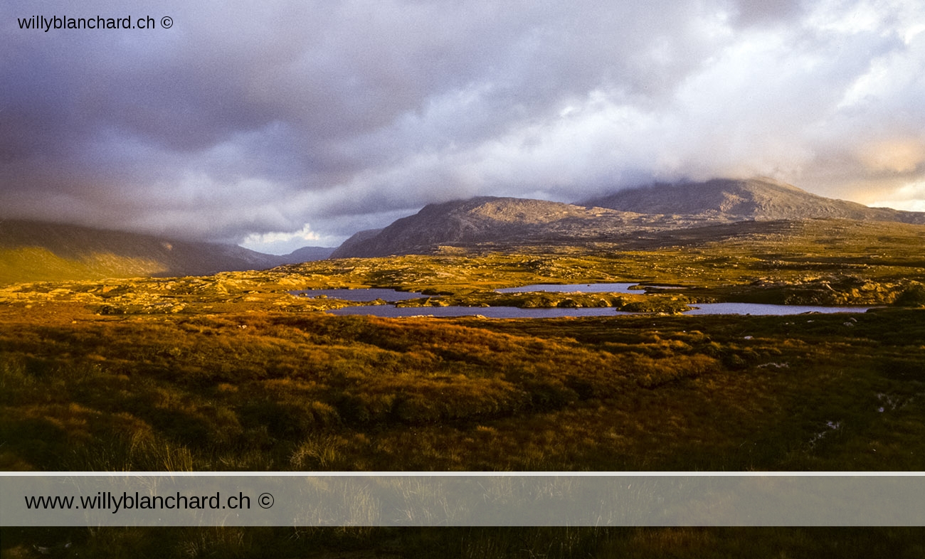 Ecosse, Highlands, paysage, septembre 1993. © Willy Blanchard