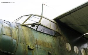 Lettonie, Kandava, Zante. Musée de la forteresse de Courlande, Kurzemes cietokšņa muzejs. Avion de l'armée soviétique, Antonov An-2. 26 septembre 2007