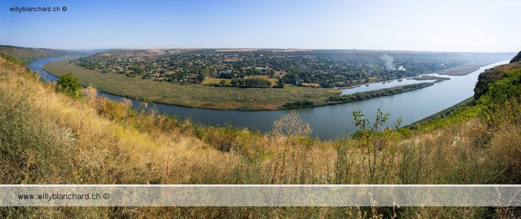 Moldavie, Tipova. Fleuve Dniestr (Nistru) et Transnistrie. Panorama. 16 septembre 2016 © Willy Blanchard
