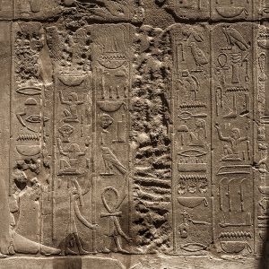 Égypte, Louxor. Le temple d'Amon à Louxor. Hiéroglyphe. 11 septembre 2014 © Willy Blanchard