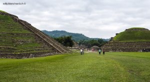 Mexique, Veracruz, El-Tajin. Site archéologique précolombien d'El-Tajin. Groupe de l'Arroyo, entrée du site. 20 septembre 2008