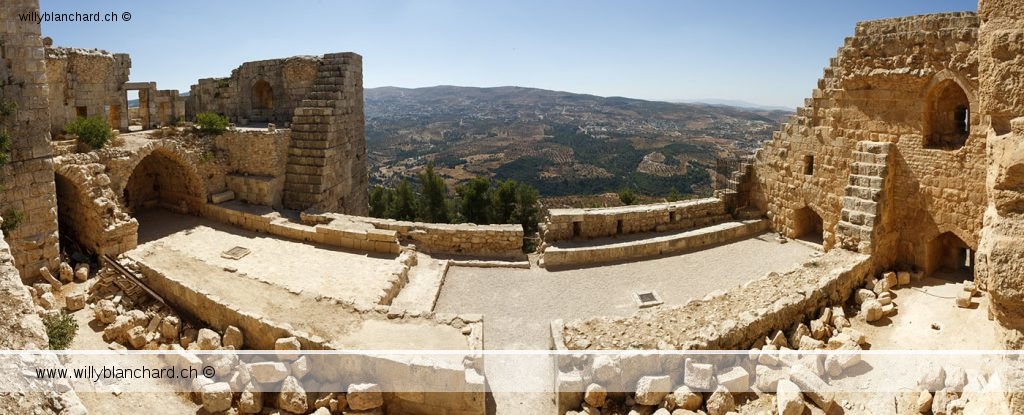 Jordanie, Ajlun. Forteresse Qala'at ar-Rabad, château d'Ajlun. 11 septembre 2009