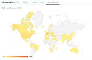 Statistiques par pays en image. Avril 2017 à janvier 2018