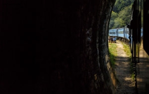 Sri Lanka. Entrée dans le tunnel du Nine Arches Bridge. 11 septembre 2018 © Willy Blanchard