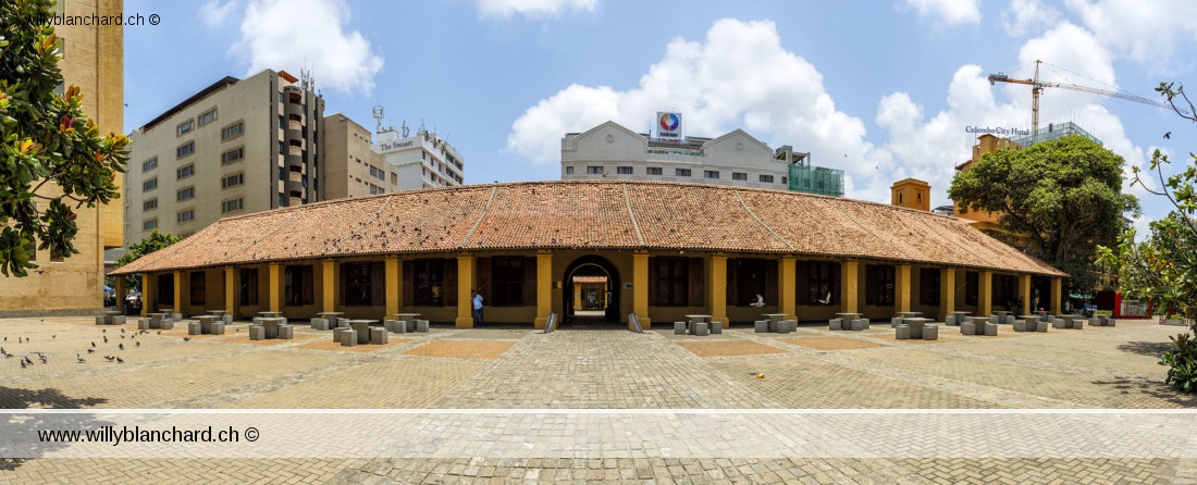 Sri Lanka, Colombo. Dutch Hospital Shopping Precinct. Vue générale, montage de 3 photographies. 4 septembre 2018 © Willy Blanchard