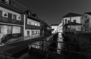 Suisse, Vaud, village de Lucens la nuit. Route d'Oulens. 2 juin 2020 © Willy BLANCHARD