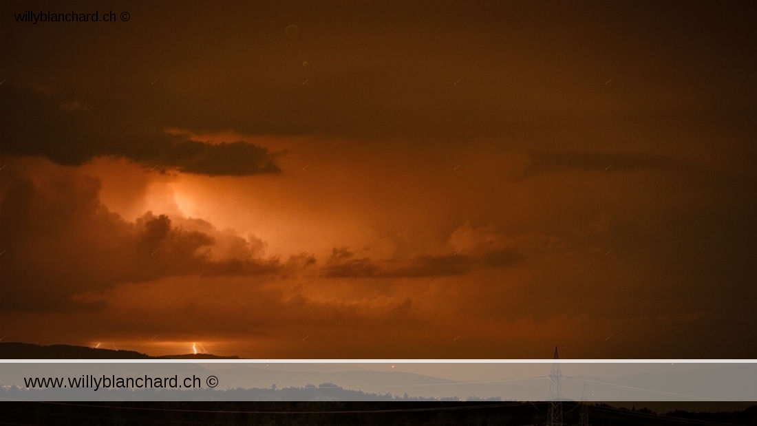 Orages d'été, Mont-sur-Lausanne. 16 août 2021