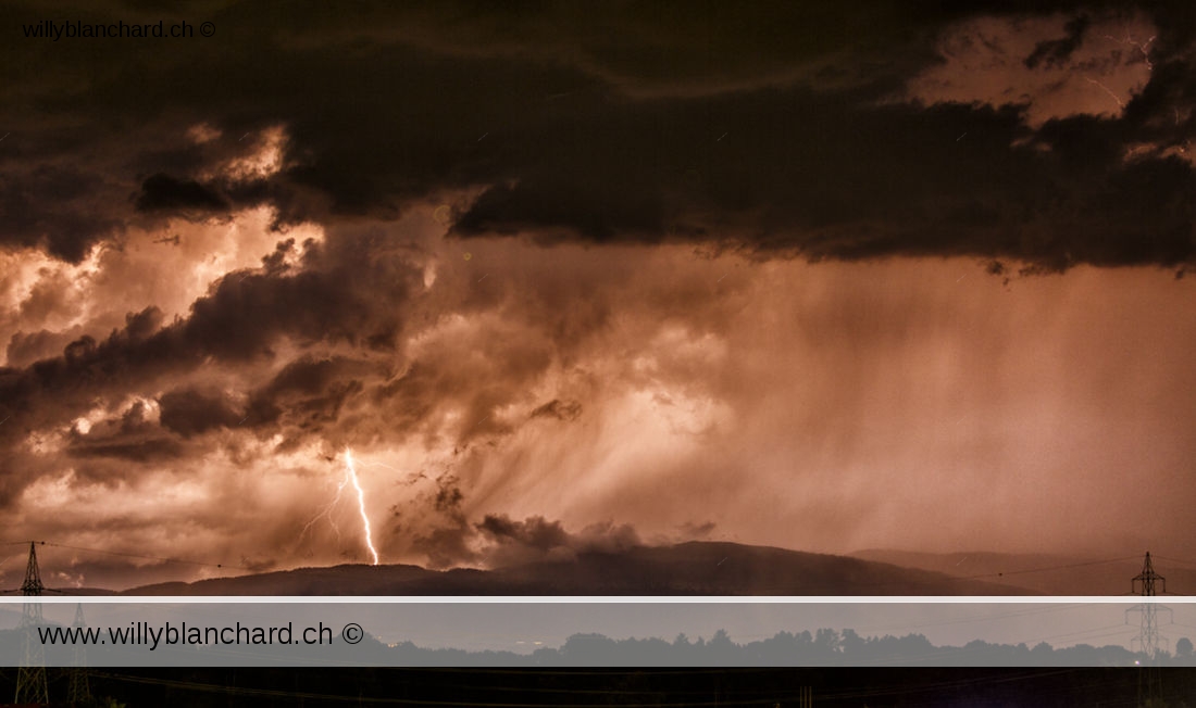 Orages d'été, Mont-sur-Lausanne. 16 août 2021