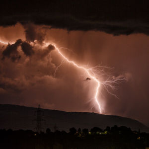 Odyssée cinq, orages d'été, Mont-sur-Lausanne. 16 août 2021 © Willy BLANCHARD