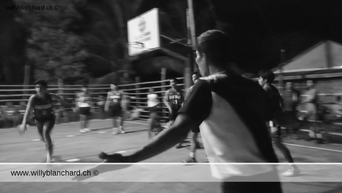 Match de basket aux Philippines. Santiago, San Francisco, Cebu, Philippines. 26 août 2023 © Willy BLANCHARD