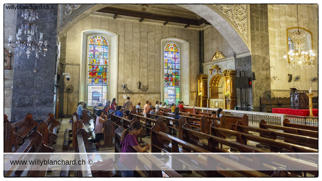 La croisée. la basilique de l'Enfant-Saint, Cebu, Philippines. 11 mai 2023 © Willy BLANCHARDBasílica del Santo Niño, Cebu, Philippines. 11 mai 2023 © Willy BLANCHARD