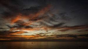 Bahkaw Beach, sunset, coucher de soleil. Camotes Islands. 10 mars 2025 © Willy BLANCHARD